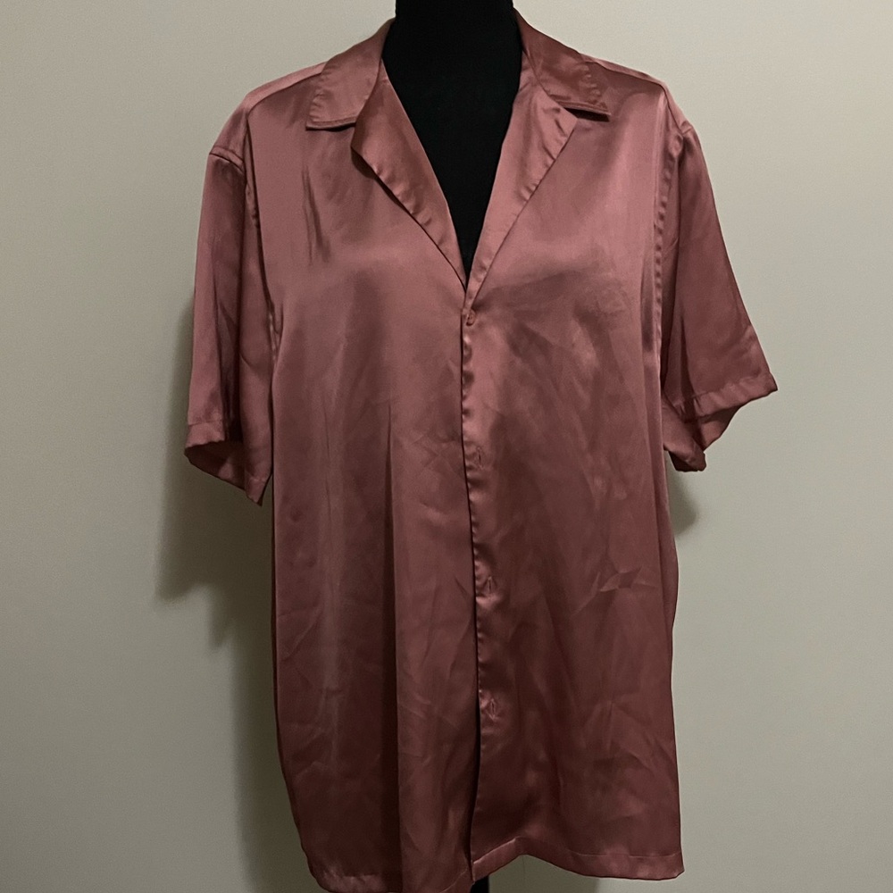 ASOS satin button-up